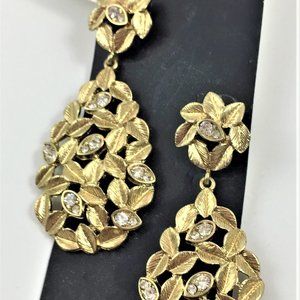 NEW BANSRI LARGE TEARDROP  EARRINGS with CRYSTALS